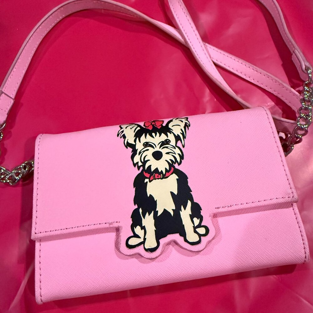 Marc Tetro Pink Bag with Yorkie